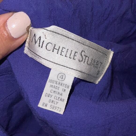 VNTG MICHELLE STUART wrap dress 4 - Picture 2 of 5